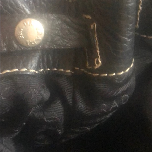 Prada authentic tessuto satchel black leather - Picture 8 of 8